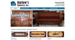 Desktop Screenshot of barlowupholstery.com