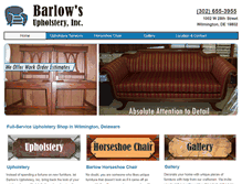 Tablet Screenshot of barlowupholstery.com